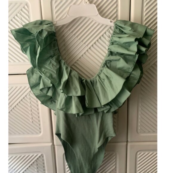 Zara Ruffle Bodysuit - Picture 2 of 3